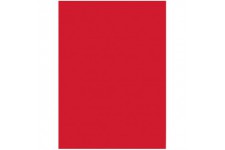 6320 - Lot de 50 Feuilles de Papier de Couleur - Rouge Vif - Format A3-130 g/m² - pour Le Bricolage et la Conception creative de