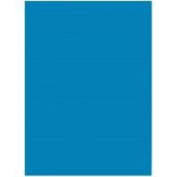 6334 - Lot de 50 feuilles de papier de couleur - Bleu moyen - Format A3-130 g/m² - Pour le bricolage et la conception creative d