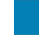 6334 - Lot de 50 feuilles de papier de couleur - Bleu moyen - Format A3-130 g/m² - Pour le bricolage et la conception creative d
