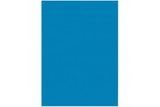 6334 - Lot de 50 feuilles de papier de couleur - Bleu moyen - Format A3-130 g/m² - Pour le bricolage et la conception creative d