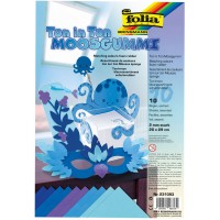231093 - Logo Ton sur Ton de tri, en Caoutchouc Mousse Bleu