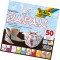 492/2020 - Feuilles Pliantes japonaises 20 x 20 cm, 80 g/m², 50 Feuilles Assorties en 10 Motifs - Ideal pour de Magnifiques Figu