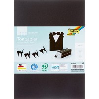 Papier couleur A4 Noir Lot de 100 feuilles (Import Allemagne)