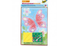 23803 - Mosaique en caoutchouc mousse image papillon, 405 pieces