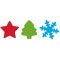 Noel-3 perforatrices de 15 mm-Motif etoile, Sapin et Flocons de Neige, 10263407, argente