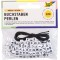 33903 - Rubber Boucles Lettres Perles, 100 Pieces, Blanc