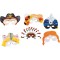 23219 - Enfants Lot de 6 Masques Aventure en 6 Motifs Assortis, Blanc