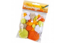 Pompons 50393 - Bleu Ton sur Ton - Differentes Tailles