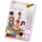 880409 Papier paillete 10 couleurs assorties env. 24 x 34 cm