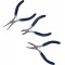 23005 Lot de 3 pinces a  bijoux en acier inoxydable avec pince coupante laterale et pince ronde 11,4 cm