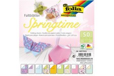 497/1515 Springtime Lot de 50 Feuilles Pliantes 15 x 15 cm 80 g/m² Assorties en 10 Motifs - Ideal pour realiser de Magnifiques F