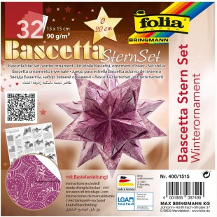 400/1515 pliable bltter Bascetta etoile violet/imprime