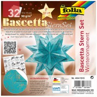 404/1515 pliable bltter Bascetta etoile, turquoise/imprime