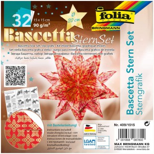 409/1515 pliable bltter Bascetta etoile rouge/imprime