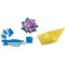 Pliable Feuilles 70 g/m², 100 Feuilles en 10 Couleurs Assorties, 10 x 10 cm