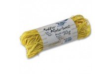 Raphia naturel - JAUNE, 50 g