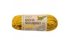 9014 Raffia Naturbast, 50 g, jaune banane