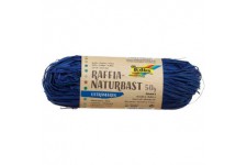 Raffia 9036 - Raphia Naturel Outremer - 1 Paquet de 50 g - Ficelle en melange de Paille Naturelle - Ideal pour Les travaux manue