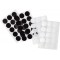 2301 - Velcro Points Autocollant, 30 Pieces, Environ 2 cm Diametre