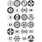 Calendrier de l'Avent 15490 - 72 Autocollants Ronds - 3 x 4 Feuilles - 3 Styles differents - pour numeroter Votre Calendrier de 