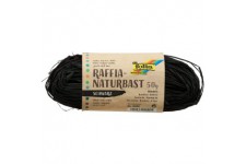 Raffia Naturbast, 50 g, Noir