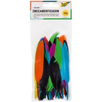 d'indien, melange Multicolore, Plumes Couleurs Assorties, Longueur d'environ 10-20 cm, 10 g, pour bricoler et creer des Masques,