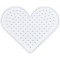 - Kit de demarrage Amusant, Plaque en Forme de coeur, 220 Perles, Une Pince a  epiler, Un Papier a  Repasser et Un Mode d'emploi