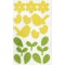 23781 Lot de 40 autocollants a paillettes en caoutchouc mousse pour le printemps Couleurs assorties : blanc, rose, 