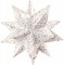 410/2020 Bascetta Decoration de Noel en forme d'etoile Blanc/cuivre 32 feuilles 20 x 20 cm Taille finie de l'etoile env. 30 cm A