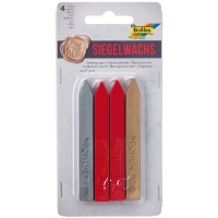 SIEGELWACHS Classic, Couleurs Assorties, 2X Rouge, Or, Argent