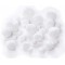 50030 Lot de 30 Pompons Blancs Assortis en 5 Tailles differentes d'env. 10 mm a  50 mm Ideal pour Les Loisirs creatifs