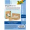 Cartes doubles : environ 10,5 x 15 cm, chacune 5 cartes (220 g/m²), enveloppes et insertions, marron naturel - Ideal pour les in