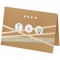 Cartes doubles : environ 10,5 x 15 cm, chacune 5 cartes (220 g/m²), enveloppes et insertions, marron naturel - Ideal pour les in