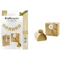 Bloc de papier kraft, A4, 20 feuilles, assorti