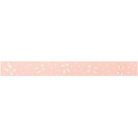 26128 Washi Ruban adhesif en Papier de Riz Motif Lapin Rose dore 5 m x 15 mm, ideal pour decorer et decorer.