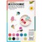 Idena 239109 Lot de 10 Feuilles de Caoutchouc Mousse a  Paillettes 2 mm env. 20 x 29 cm Assortiment de 10 Couleurs a  Paillettes