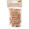 2294 Lot de 48 Pinces en Bois Naturel 3 Tailles Assorties Ideal pour Les Notes, Les decorations et Les Photos