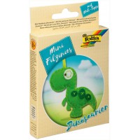 52903 Set de Couture en Feutre pour Enfant Mini Feutrine Pendentif Dino Multicolore 12 pieces