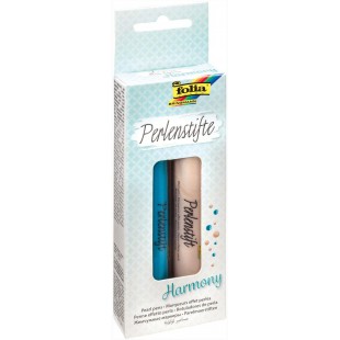 stylos a perles Harmony de 30 ml de couleur nacree et turquoise a base d'eau pour 3D points de couleur sur papier, te