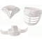 - Lot de 3 Chapeaux en Carton de differentes Formes Blanc-a€ Peindre et a  Faire soi-meme-pour Enfants et garcons, 10066138, col