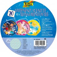 - Lot de 20 confettis en Papier Transparent 115 g/m² pour lanternes Rondes Ø 16,8 cm, 10128803