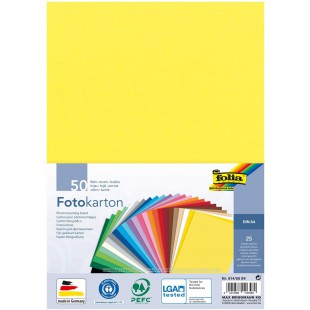 Carton de Bricolage, A4, 300 g/m2, 25 Couleurs