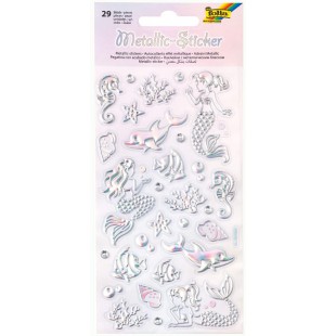 autocollants metalliques pour decoration de cartes de voeux, loisirs creatifs, scrapbooking