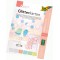 85239 Bloc de 6 Feuilles de Carton a  Paillettes Pastel 300 g/m² 17,4 x 24,5 cm, Multicolore