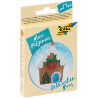 Mini kit de Feutrine filzinies, Maison en Pain Noir