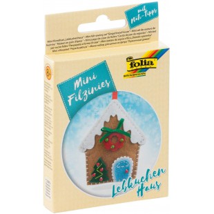 Mini kit de Feutrine filzinies, Maison en Pain Noir