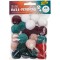 Woll 50243 Lot de 24 pompons Elegance Assortiment de 6 couleurs Env. 3 cm de diametre Ideal pour les loisirs creatifs Multicolor
