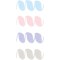 1729 Lot de 4 stylos pinceaux a  pointe flexible, largeur de trait env. 1-7 mm, a  base d'eau, couleurs rose, bleu pastel, lilas