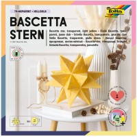 811/1515 Bascetta Lot de 32 feuilles de papier transparent, 15 x 15 cm, 115 g/m², diametre de l'etoile bricolee env. 20 cm, avec
