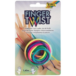 33177 Finger Twist Jeu de Fils pour garcons et Filles a  partir de 5 Ans Motif Arc-en-Ciel Tendance Longueur env. 160 cm